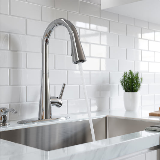 Grifería para Lavaplatos Barulli Pull-Down Cromo Mate Anti-Manchas