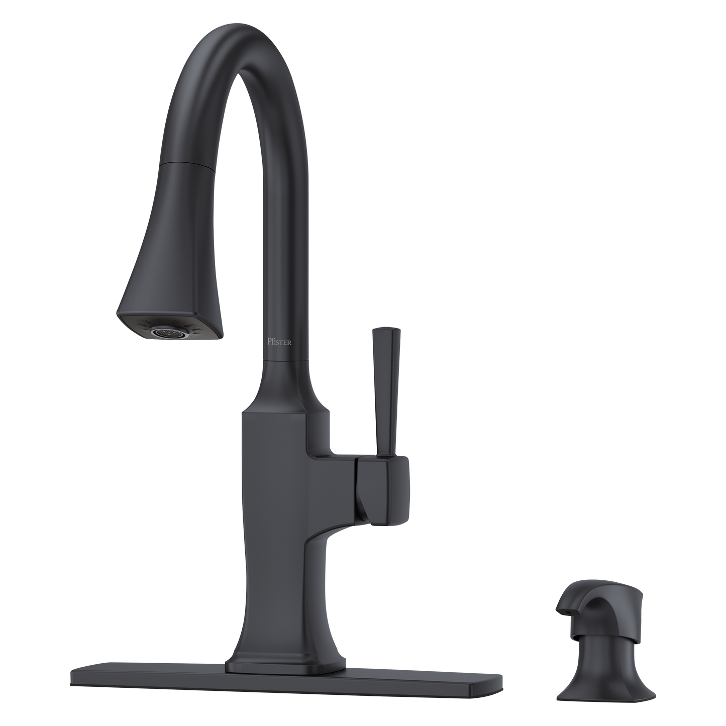 Grifería para Lavaplatos Kroft Pull-Down Negro Mate