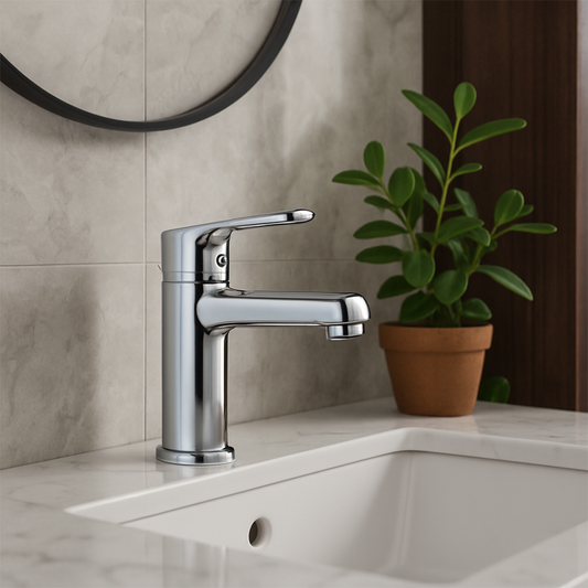 Grifería Mezcladora para Lavamanos Maia Cromo Pulido