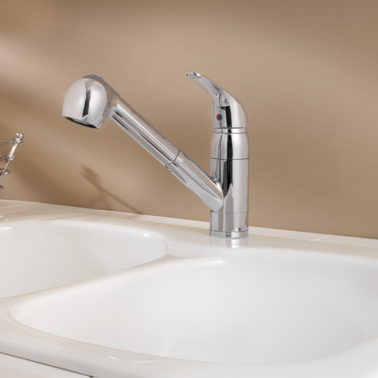 Grifería para Lavaplatos Pfirst Series Pull-Out Cromo Pulido