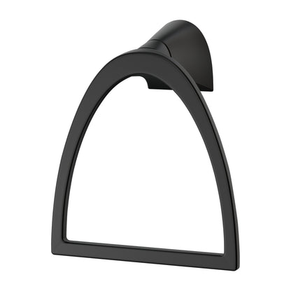 Set de Accesorios de Baño Karci Negro Mate – Barra, Aro y Portapapel