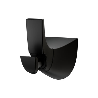 Set de Accesorios de Baño Karci Negro Mate – Barra, Aro y Portapapel