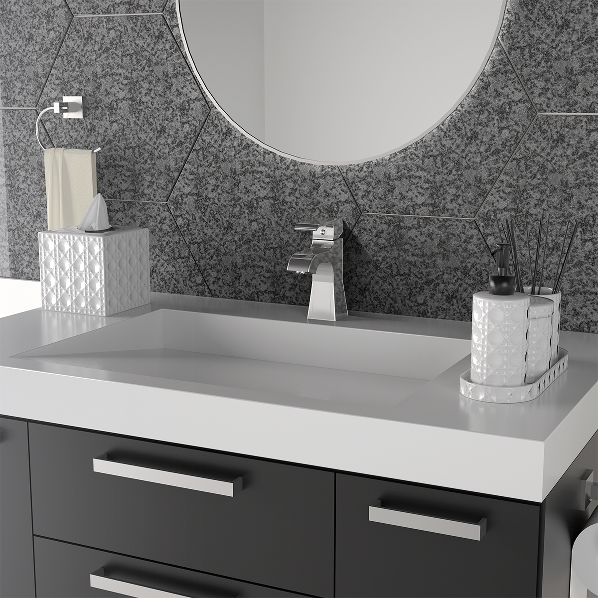 Grifería Mezcladora para Lavamanos Bacci Cromo Pulido