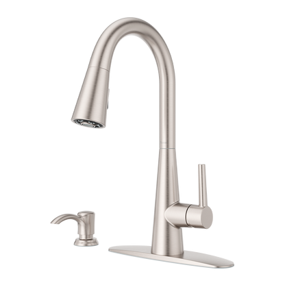 Grifería para Lavaplatos Barulli Pull-Down Cromo Mate Anti-Manchas