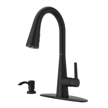 Grifería para Lavaplatos Barulli Pull-Down Negro Mate