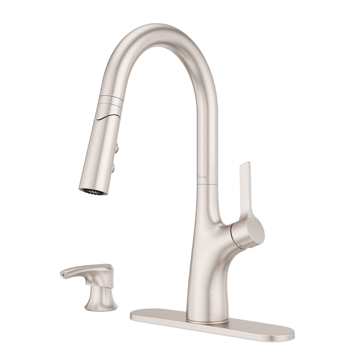 Grifería de Cocina Ceylon con Cabezal Extraíble Anti-Manchas en Cromo Mate