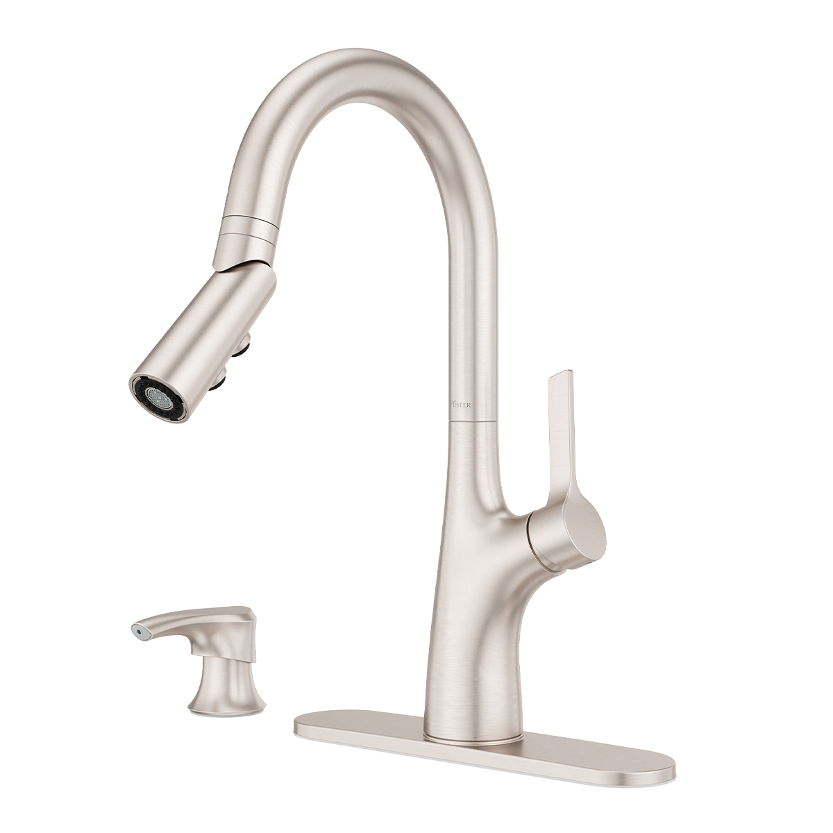 Grifería de Cocina Ceylon con Cabezal Extraíble Anti-Manchas en Cromo Mate