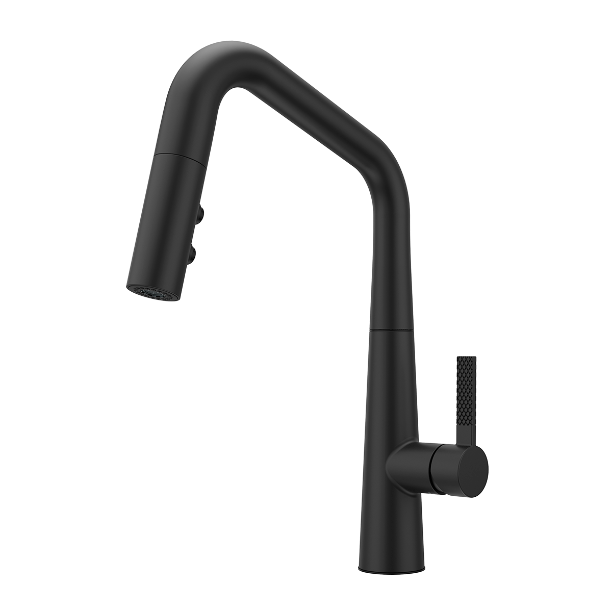 Grifería de Cocina Asari con Cabezal Extraíble en Negro Mate