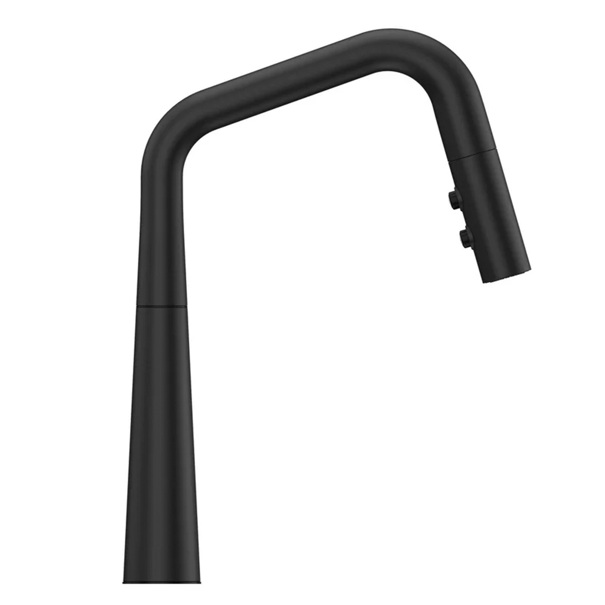 Grifería de Cocina Asari con Cabezal Extraíble en Negro Mate