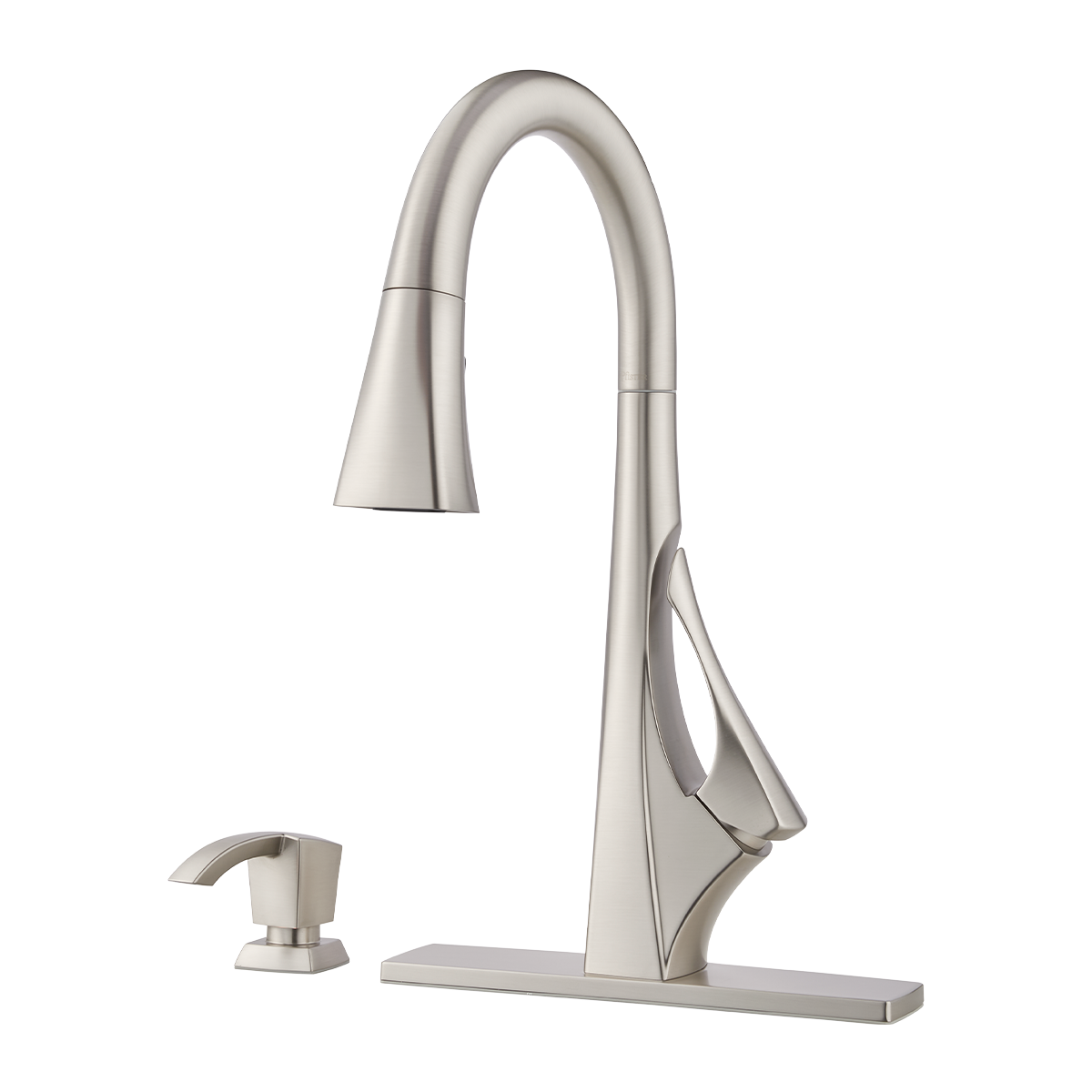 Grifería de Cocina Venturi con Cabezal Extraíble Anti-Manchas en Cromo Mate