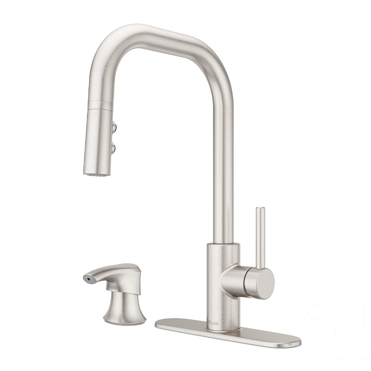 Grifería de Cocina Zanna con Cabezal Extraíble Anti-Manchas en Cromo Mate