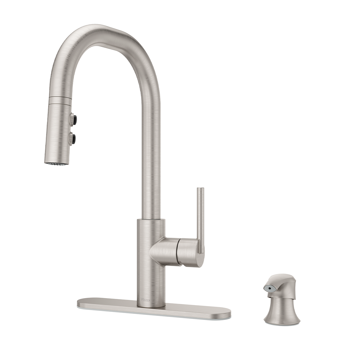 Grifería de Cocina Zanna con Cabezal Extraíble Anti-Manchas en Cromo Mate