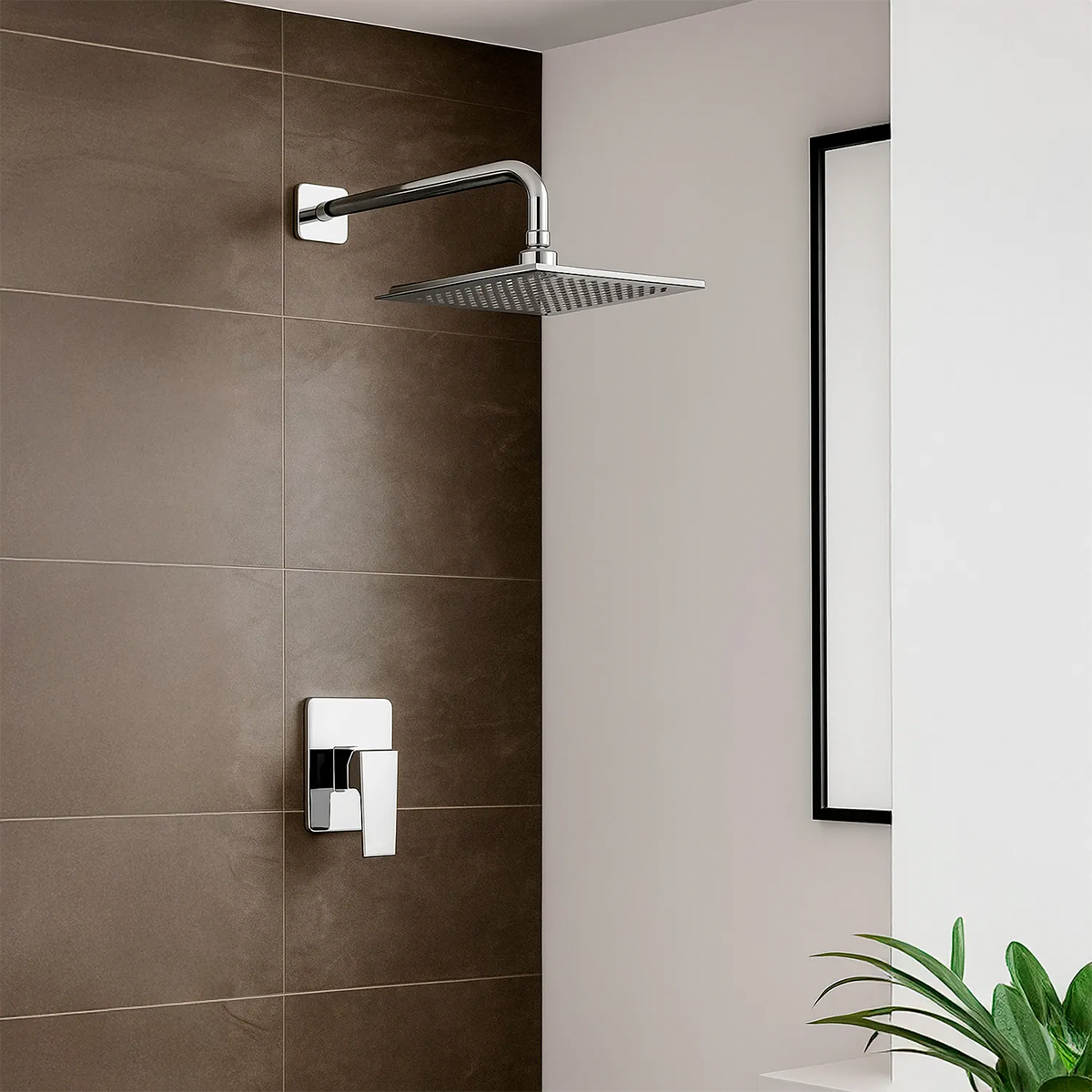 Ducha Monomando Mezclador Bacci Cromo Pulido