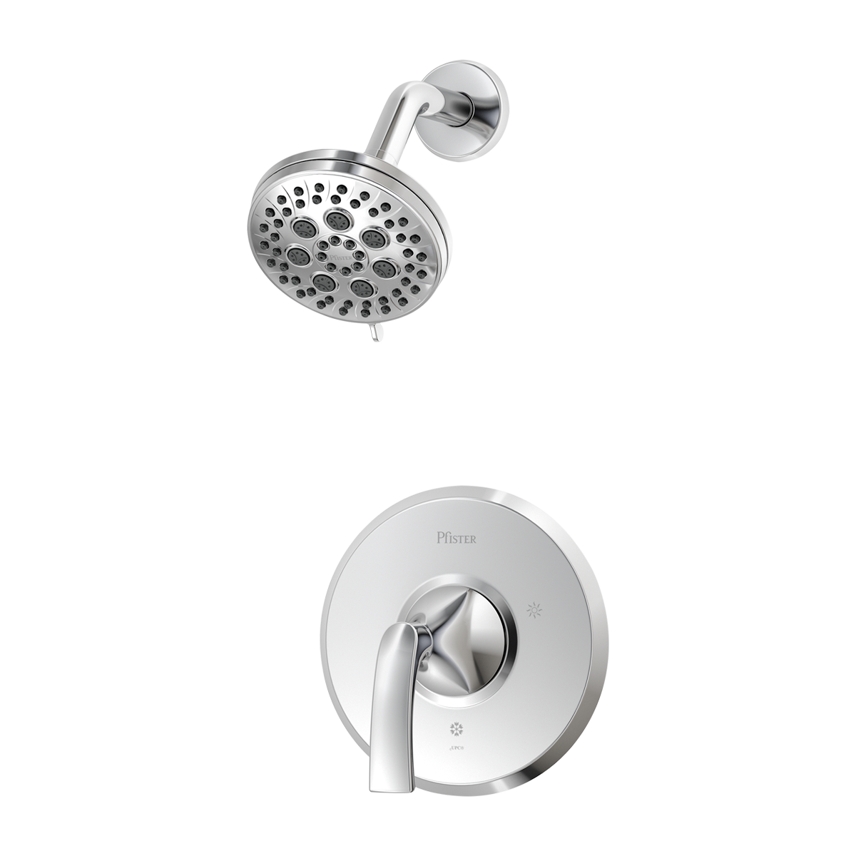 Ducha Monomando Mezclador Karci en Cromo Pulido