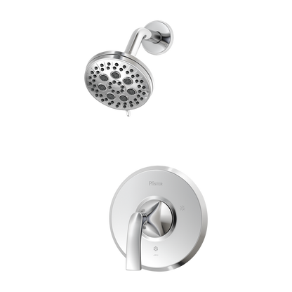 Ducha Monomando Mezclador Karci en Cromo Pulido