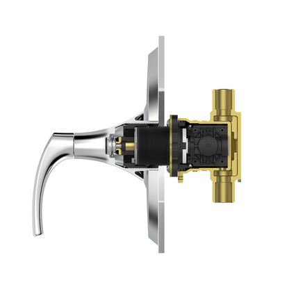 Ducha Monomando Mezclador Karci en Cromo Pulido