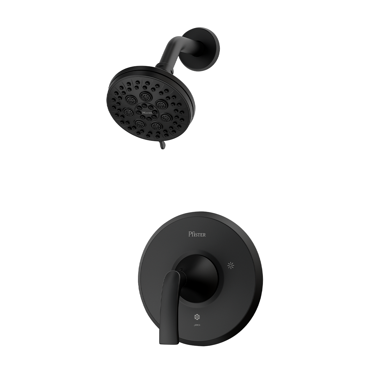 Ducha Monomando Mezclador Karci Negro Mate