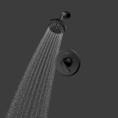 Ducha Monomando Mezclador Karci Negro Mate