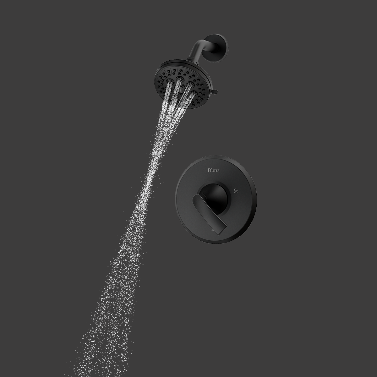 Ducha Monomando Mezclador Karci Negro Mate