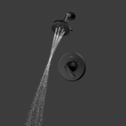 Ducha Monomando Mezclador Karci Negro Mate