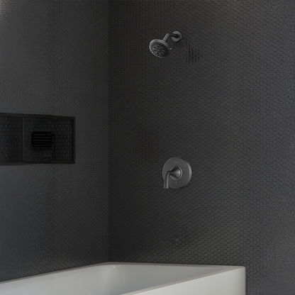 Ducha Monomando Mezclador Karci Negro Mate