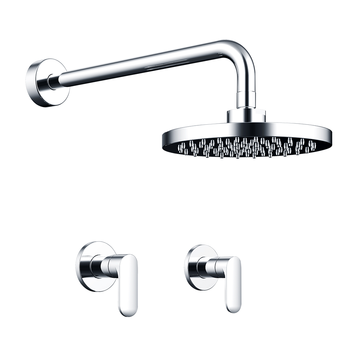 Ducha 2 Manijas Mezclador Maia Cromo Pulido