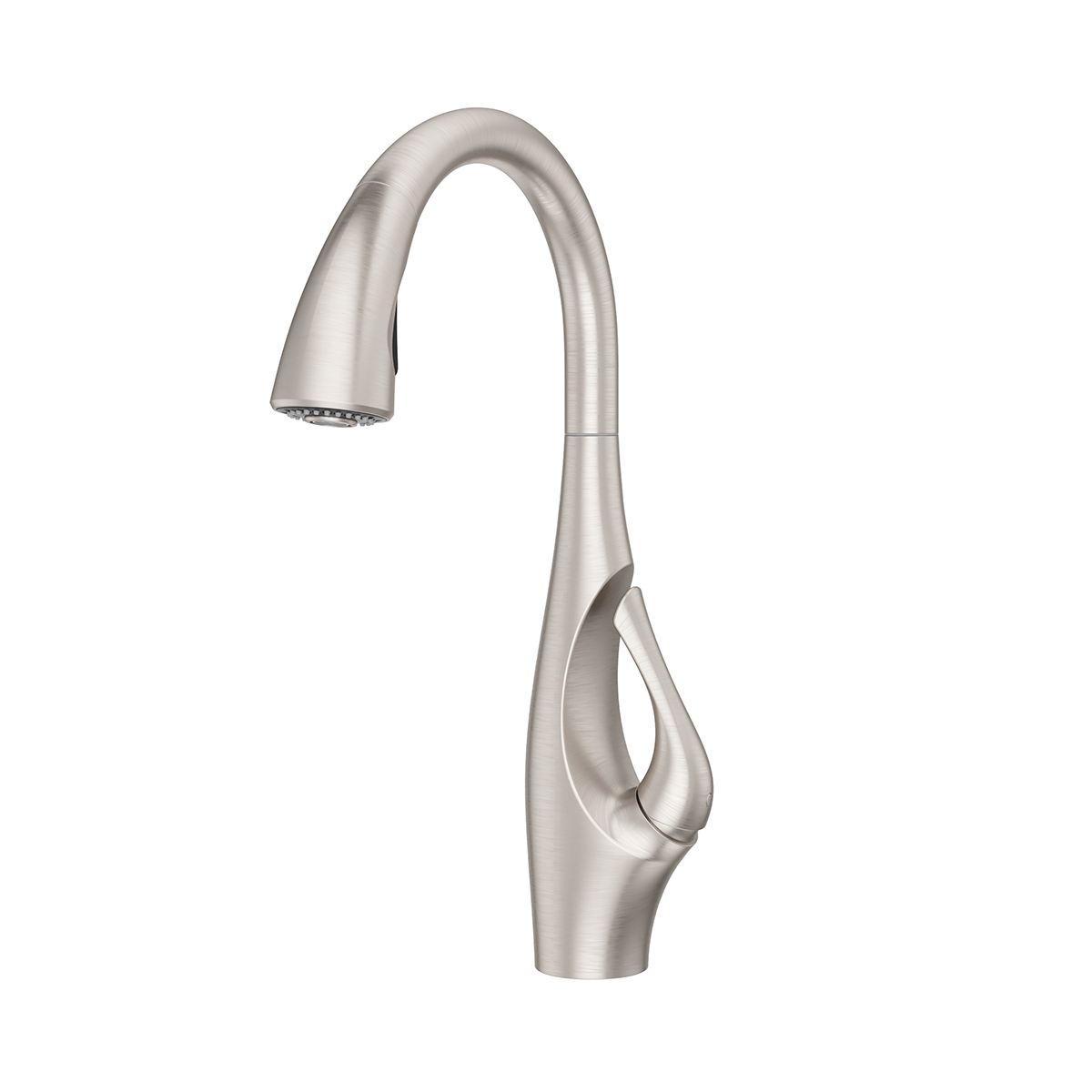 Grifería de Cocina Indira con Cabezal Extraíble Anti-Manchas en Cromo Mate