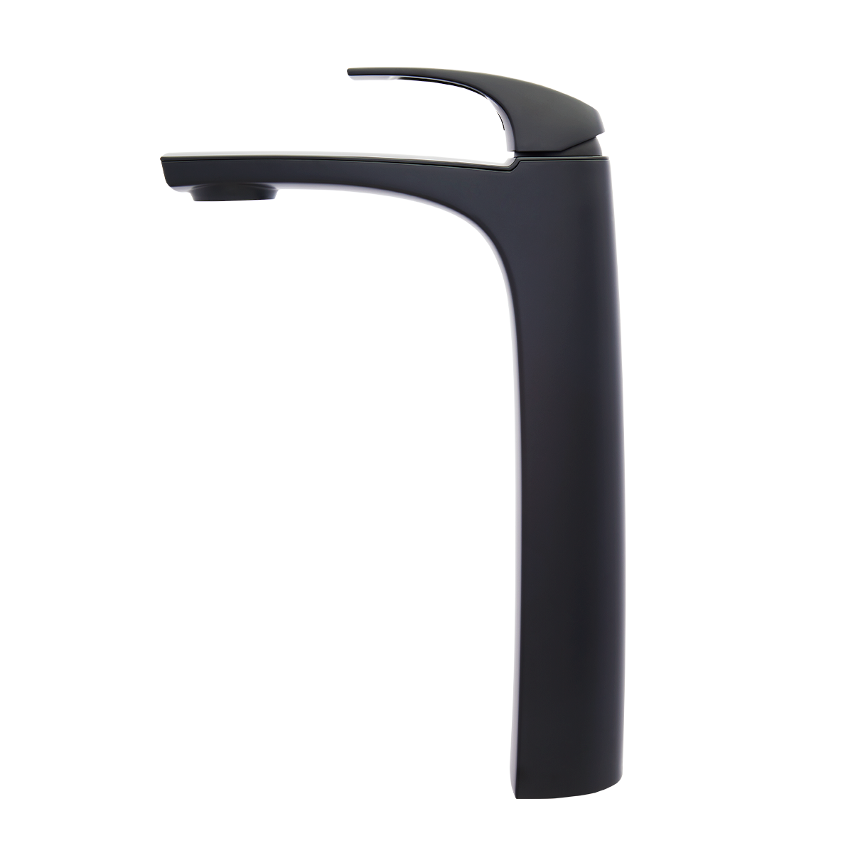 Grifería Mezcladora para Lavamanos Alto Karci Negro Mate
