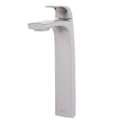 Grifería Mezcladora para Lavamanos Alto Karci Satín Níquel Anti-Manchas