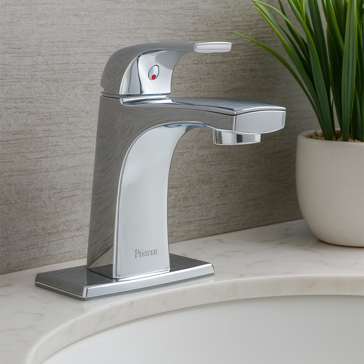 Grifería Mezcladora para Lavamanos Karci Cromo Pulido