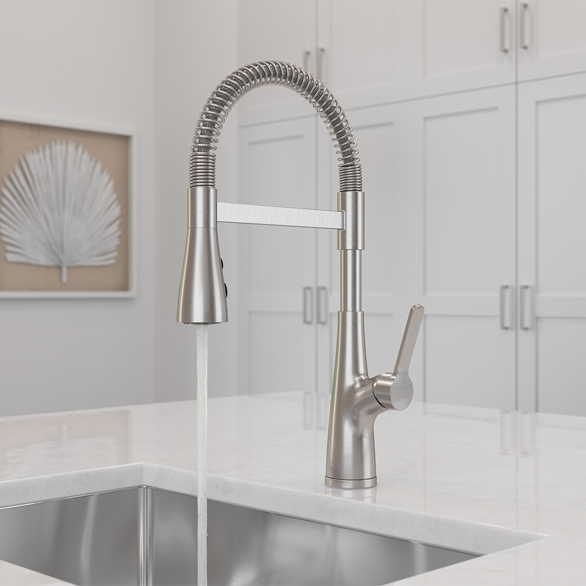 Grifería de Cocina Neera con Cabezal Extraíble en Cromo Mate