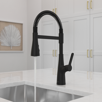 Grifería de Cocina Neera con Cabezal Extraíble en Negro Mate