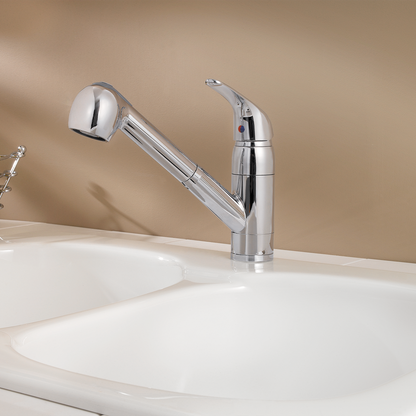 Grifería para Lavaplatos Pfirst Series Pull-Out Cromo Pulido