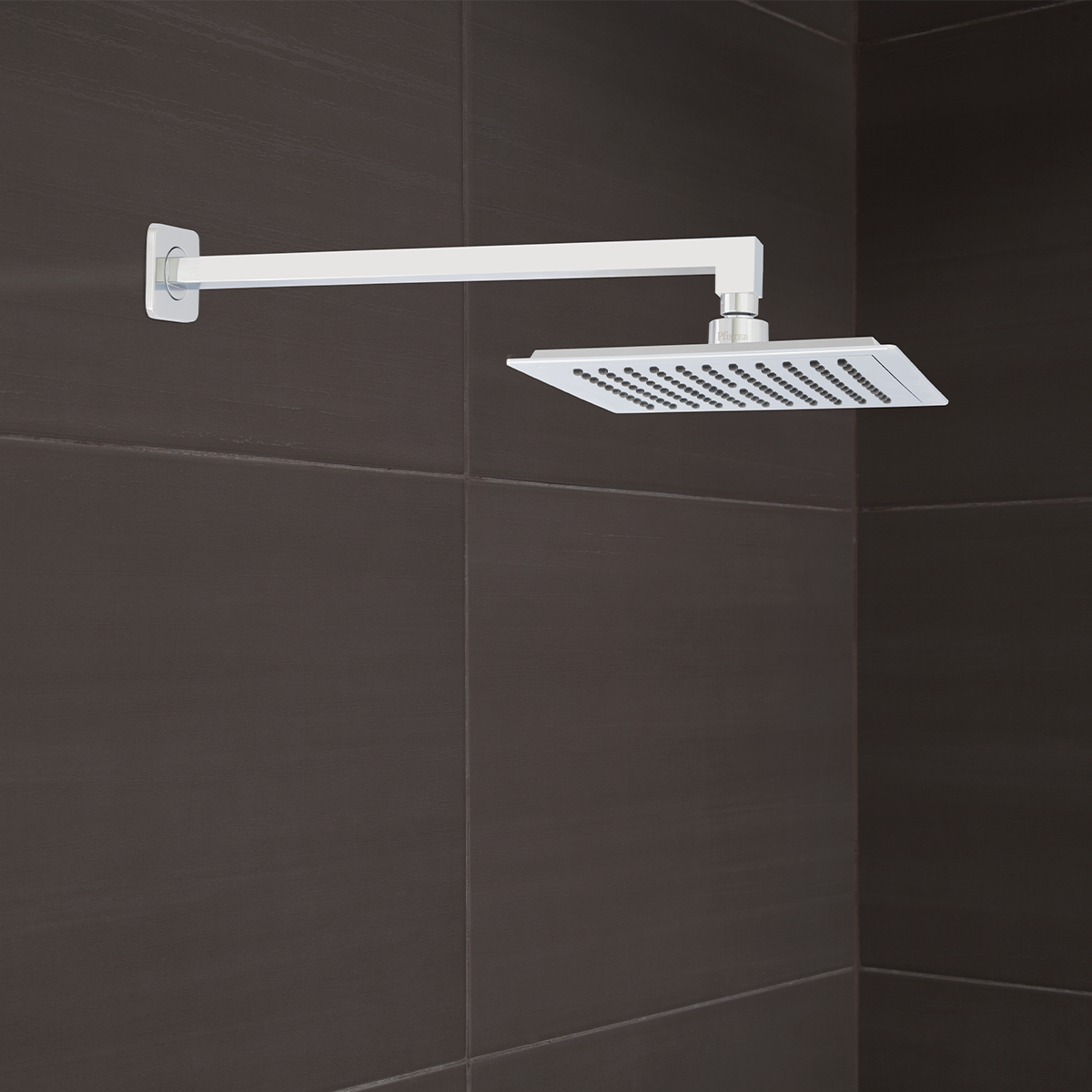 Cabezal de Ducha Pfirst Series Cuadrado Cromo Pulido