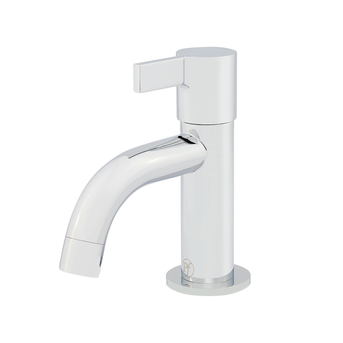 Grifería Agua Fria para Lavamanos Quadrado Cromo Pulido