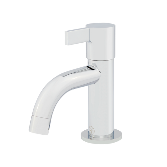 Grifería Agua Fria para Lavamanos Quadrado Cromo Pulido