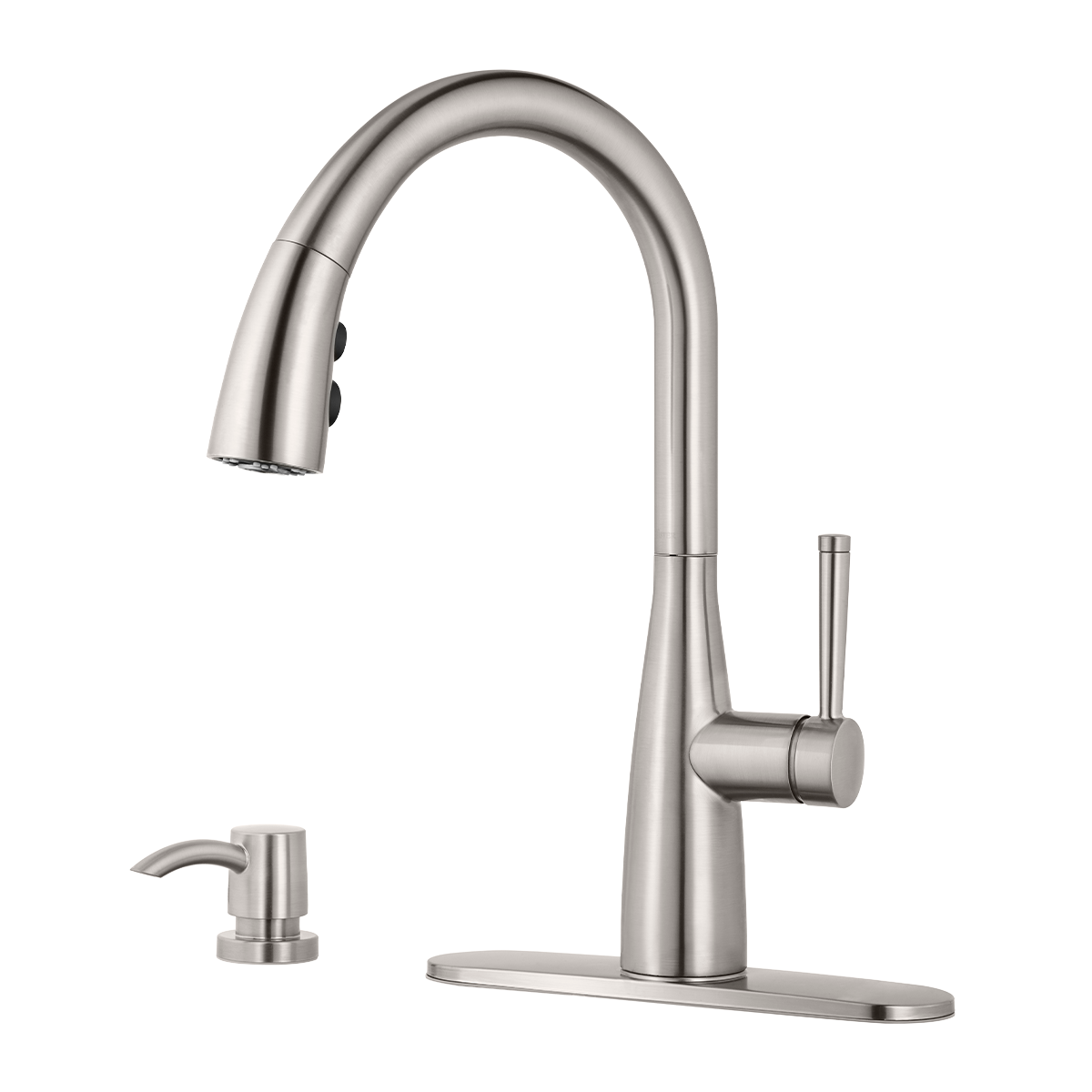 Grifería de Cocina Raya con Cabezal Extraíble en Cromo Mate