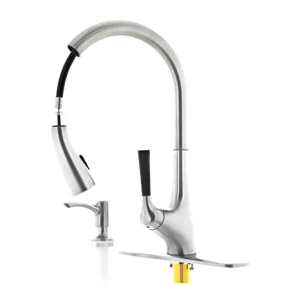 Grifería de Cocina Raya con Cabezal Extraíble en Cromo Pulido