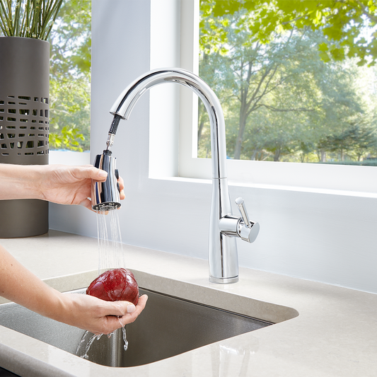 Grifería de Cocina Raya con Cabezal Extraíble en Cromo Pulido