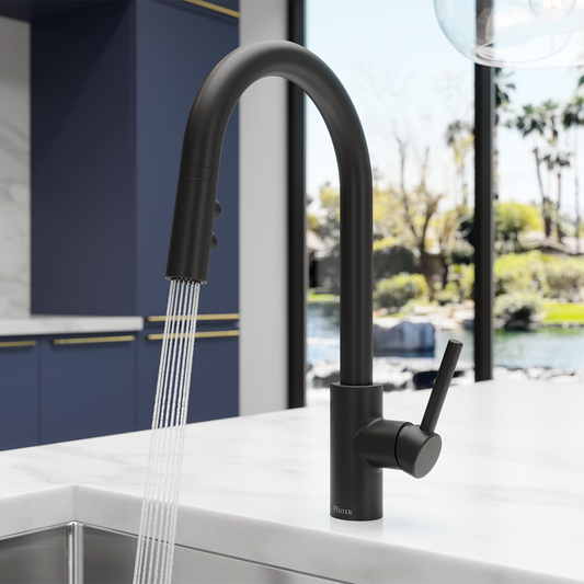 Grifería para Lavaplatos Stellen Pull-Down Negro Mate