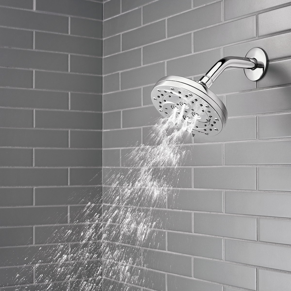 Cabezal de Ducha Thermoforce 6 Funciones Cromo Pulido