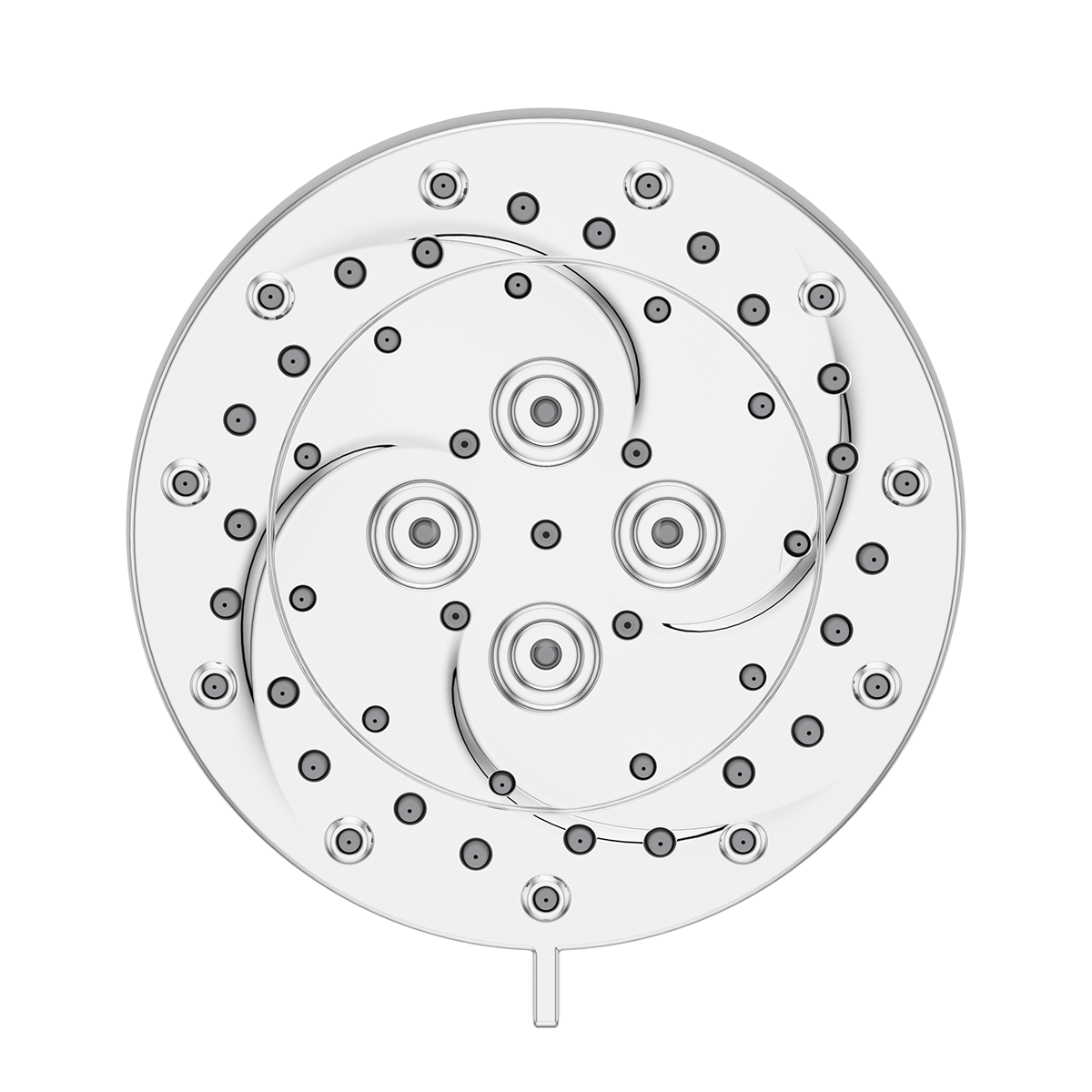 Cabezal de Ducha Thermoforce 6 Funciones Cromo Pulido
