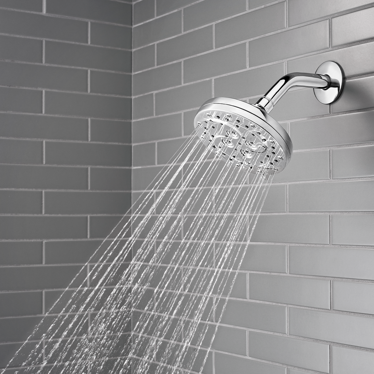 Cabezal de Ducha Thermoforce 6 Funciones Cromo Pulido