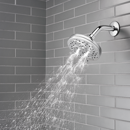 Cabezal de Ducha Thermoforce 6 Funciones Cromo Pulido