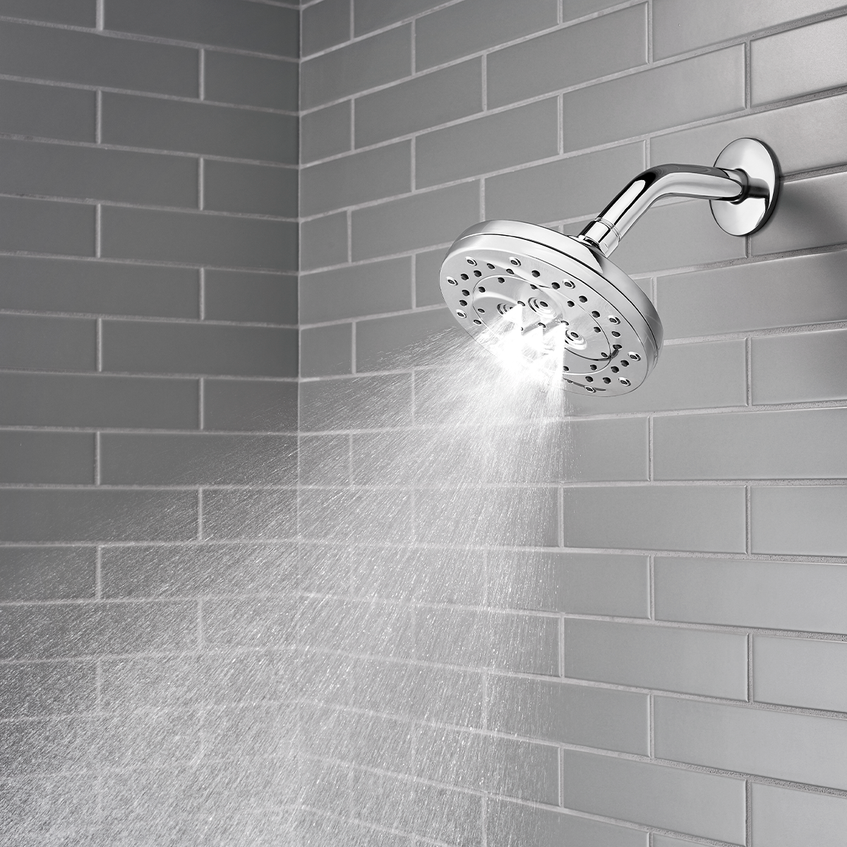 Cabezal de Ducha Thermoforce 6 Funciones Cromo Pulido