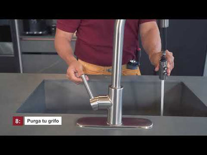 Grifería para Lavaplatos Stellen Pull-Down Negro Mate